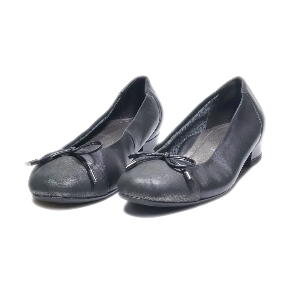 Ara Ballerinas Leather Black Colour For Women
